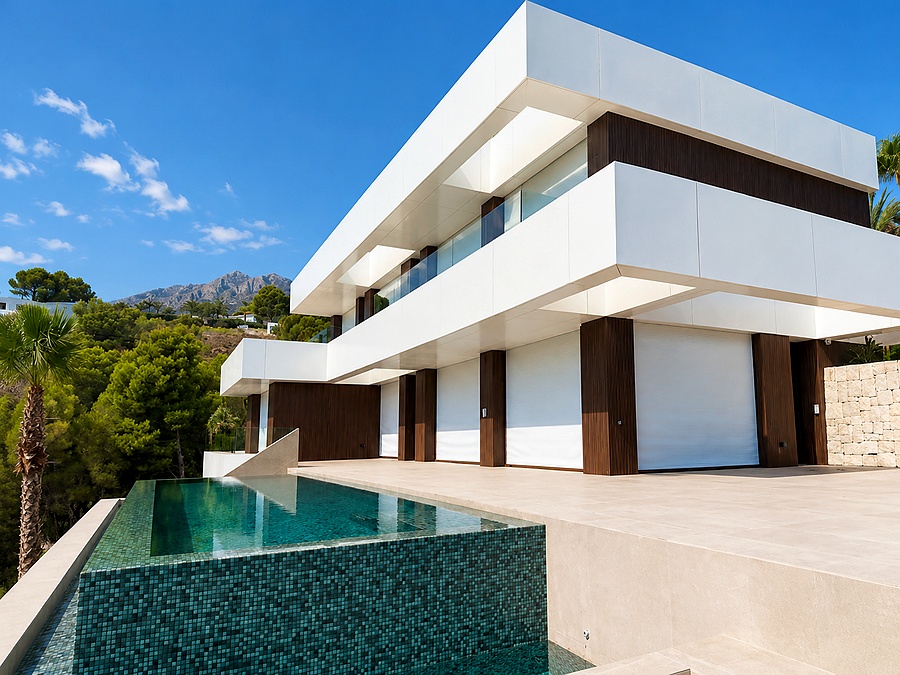 Villa privada con revestimiento Lignea IPE en Altea