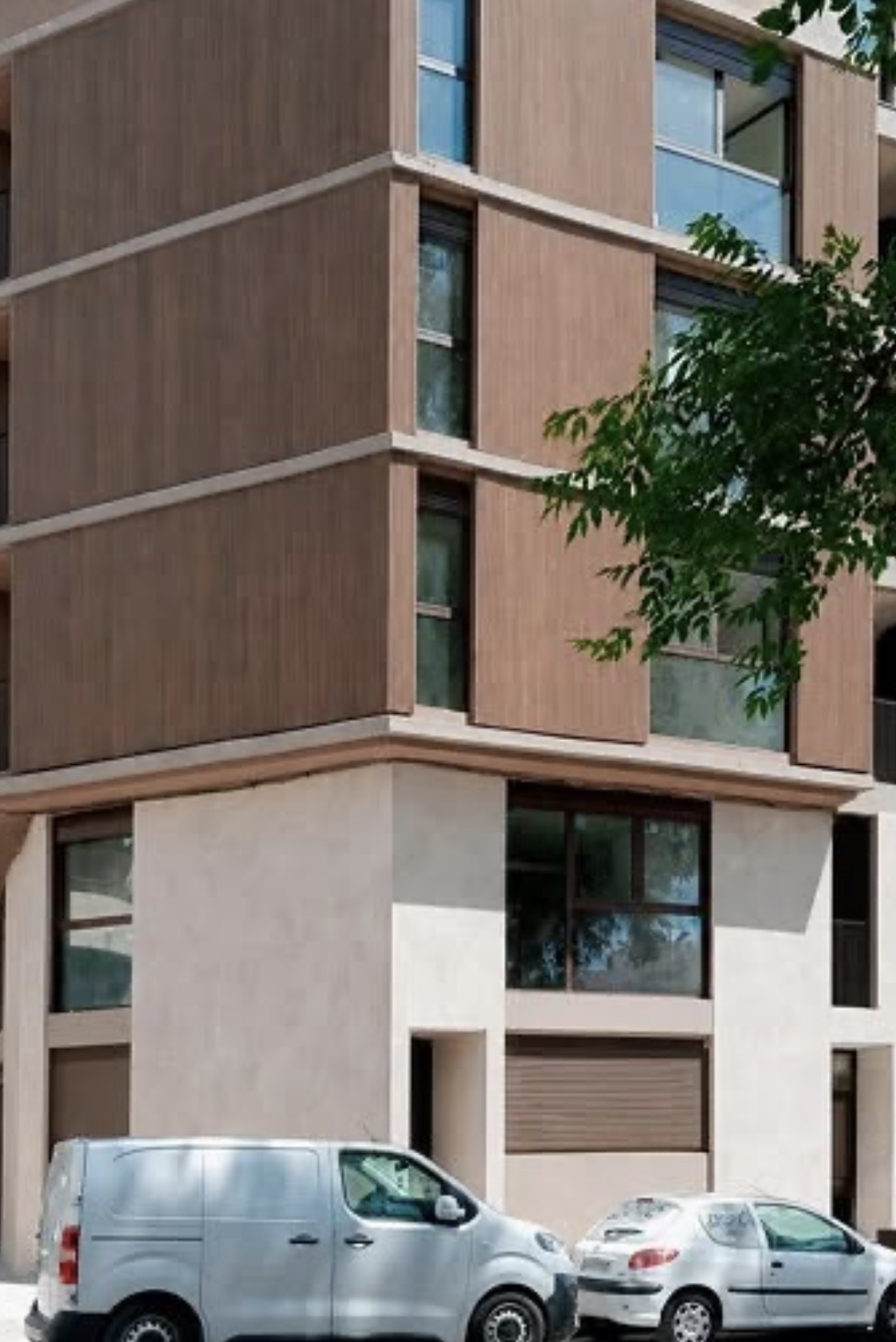 Lignea exterior cladding on a building in Alicante